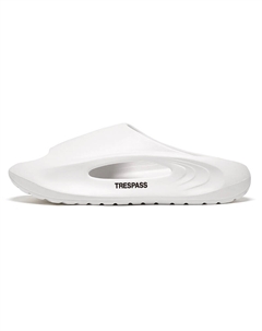 Тихие быстросохнущие массажные амортизирующие шлепанцы унисекс белые, цвет White Trespass