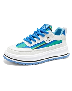 Скользоустойчивые, износостойкие, дышащие, легкие мужские скейтерские кроссовки лоу-топ синие, цвет Blue Tonybear