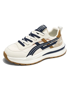 Антискользящие и износостойкие низкие беговые кроссовки для мужчин с эффектом увеличения роста - бежево-голубые, цвет Beige Blue Tonybear