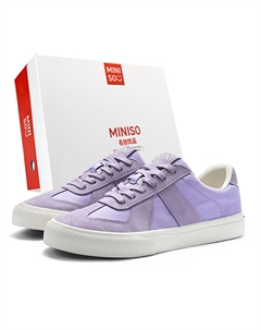 Низкие скейтерские кроссовки унисекс светло-фиолетовые, цвет Light Purple Miniso