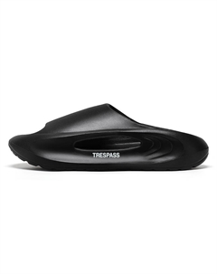 Тихие быстросохнущие массажные тапочки-слипоны с амортизирующей подошвой унисекс черные, цвет Black Trespass