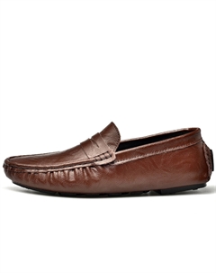 Коричневые лоферы мужские, цвет Brown Kung fu partners