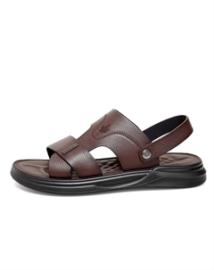 Мужские пляжные сандалии коричневые, цвет Brown Kung fu partners