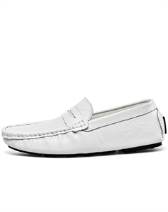 Мокасины мужские белые, цвет White Hbrk
