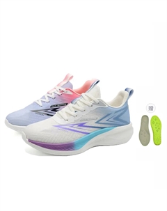 Низкие кроссовки для бега унисекс — синий и розовый разноцветные [в комплекте силиконовые стельки], цвет Blue Pink Mismatched[Free Silicone Cushion Included] 7 sevfun