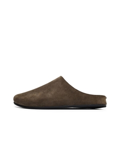 Скользоустойчивые износостойкие закрытые тапочки унисекс оливково-коричневые, цвет Olive Brown Ypl