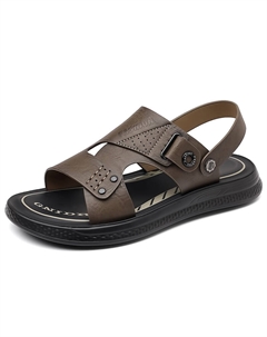 Мужские пляжные сандалии цвета хаки, цвет Khaki Kung fu partners