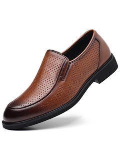 Мужские туфли черные с вырезом чайно-коричневого цвета, цвет Tea Brown Cut-Out Mulinsen