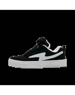 Низкие скейтерские кроссовки унисекс черно-белые молния черный ремешок, цвет Black White Lightning (Black Shoe Strap) Jimixiong