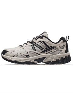 Мужские низкие беговые кроссовки черные/светло-бежевые белые, цвет Black/Light Beige White Camel