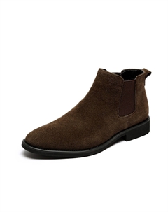 Короткие челси-ботфорты мужские коричневые, цвет Brown Fapai