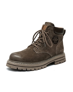 Мужские ботинки Martin желтые с подкладкой из флиса, цвет Yellow Fleece-Lined Weishibangwei