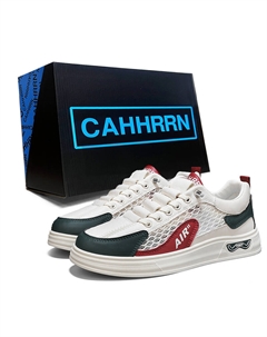 Дышащие мужские скейтерские кеды низкие бежево-зеленые, цвет Beige Green Cahhrrn