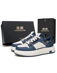 Кроссовки Air Force One Series мужские низкие джинсово-синие, селадоново-зеленые, закатно-оранжевые - селадоново-зеленые, цвет Celadon Green[Standard Sports Shoe Size] Aokang