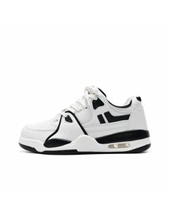 Термостойкие абразивостойкие легкие низкие скейтерские кроссовки унисекс белый - белый черный, цвет White Black 7 sevfun