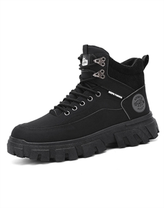 Черные короткие ботинки мартин, цвет Black Tonybear