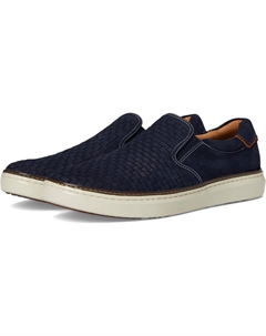 Кроссовки Mcguffey 2 Woven Slip-On, цвет Navy Woven Tumbled Nubuck Johnston & murphy