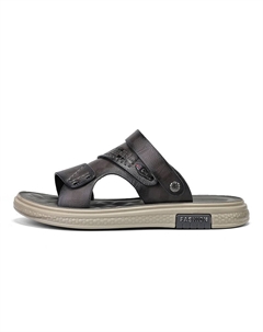 Пляжные сандалии мужские тёмно-коричневые, цвет Dark Brown Kung fu partners