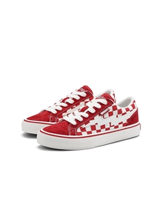 Кроссовки Lightning Vengeance Storm Collection унисекс низкие оранжево-синий шторм/черно-белая клетка/бело-красная клетка/серо-белая клетка — бело-красная шахматная доска Miniso