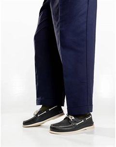 Туфли-лодочки Authentic с двумя парами люверсов темно-синего цвета Sperry