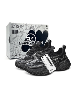 Антискользящие и износостойкие массивные низкие кроссовки для мужчин с эффектом увеличения роста - черный [Box], цвет Black[Box] Hong kong meng