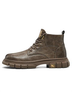 Мужские ботинки Martin коричневые/черные с длинным черным флисом, цвет Black Long Fleece Hla