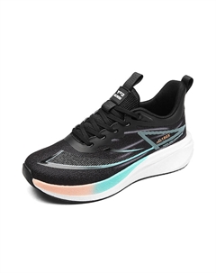 Мужские противоскользящие и износостойкие низкие кроссовки для бега с эффектом увеличения роста черные, цвет Black Tonybear