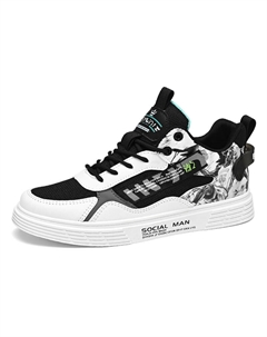 Дышащие мужские скейтерские кеды лоу-топ черные, цвет Black Tonybear