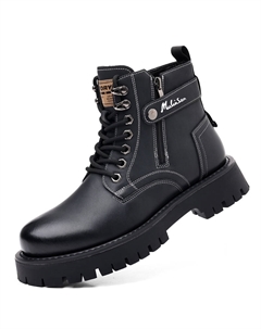 Мужские ботинки Martin Boots Black, Коричневые с подкладкой Mulinsen
