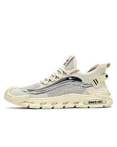 Низкие повседневные туфли мужские бежевые Binary