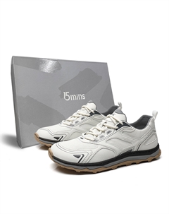 Низкие повседневные кроссовки Men's, белый (сетчатые) 15 mins