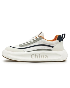 Износостойкие мужские скейтерские кеды низкие White Blue, цвет White Blue Kung fu partners