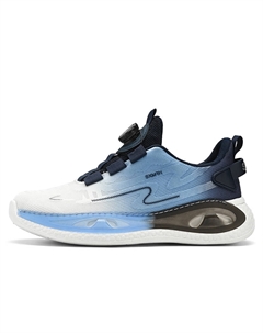 Мужские бело-голубые бинарные низкие кроссовки для бега с эффектом увеличения роста Binary