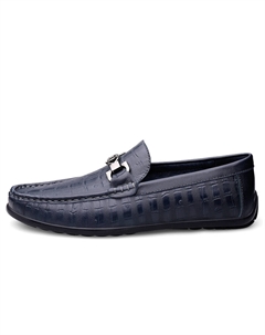 Мокасины мужские черно-синие, цвет Blue Dunnu