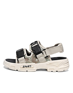 Пляжные сандалии мужские бежево-красные, цвет Beige Red Hong kong meng