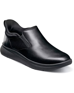 Мужские слипоны Fleet Plain Toe, черный Florsheim