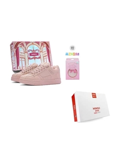 Низкие скейтерские кроссовки унисекс - розовая коробка[Бесплатная клипса для письма/Аромасаше], цвет Pink Box[Free Letter Clip/Aromatherapy Sachet] Miniso