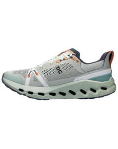 Беговая футболка Cloudsurfer Trail Aloe Mineral On, серо-зеленая On running