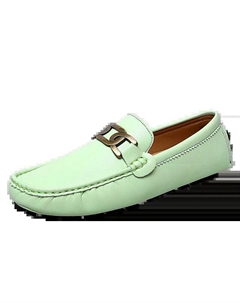 Мокасины мужские черно-зеленые, цвет Green Kupe