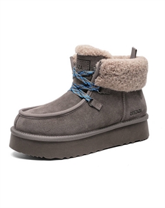 Теплые износостойкие противоскользящие короткие унты унисекс Thunder Cloud, цвет Thunder Cloud Kangaroo head