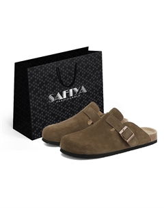 Унисекс тапочки с закрытым носком оливкового зеленого цвета универсальный размер, цвет Olive Green-One Size Safiya