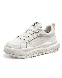 Антискользящие износостойкие массивные кроссовки мид-топ мужские белые, цвет White Tonybear