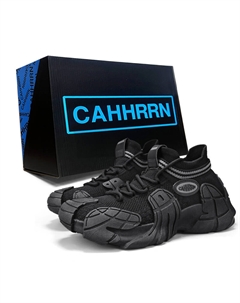 Мужские противоскользящие кэжуал кроссовки мид-топ черные, цвет Black Cahhrrn