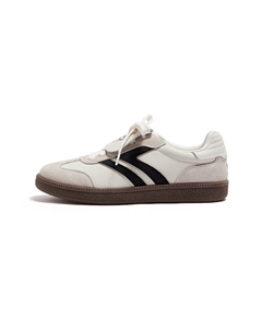 Амортизирующие износостойкие низкие повседневные туфли мужские бежево-черные, цвет Beige Black Camel