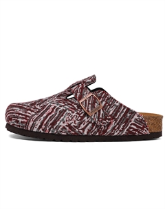 Красные и белые унисекс тапочки с пробковой подошвой, бесшумные, устойчивые к истиранию и скольжению, с закрытым носком, цвет Red White Khadgar