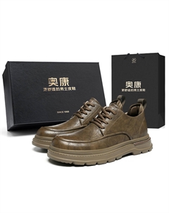 Короткие низкие ботинки мартин мужские красно-коричневые, цвет Red Brown[Standard Sports Shoe Size] Aokang