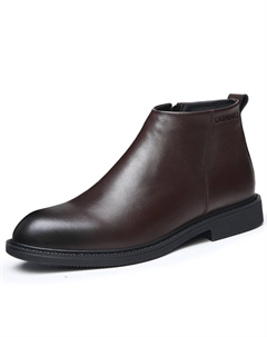 Чёрно-коричневые мужские ботинки на шнуровке, цвет Brown Dunnu