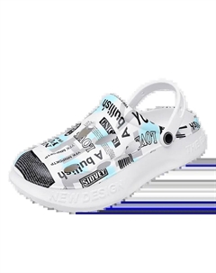 Клоги мужские белые, цвет White Tonybear