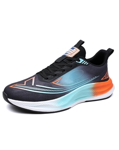 Дышащие мужские кроссовки для белка с низким верхом черно-оранжевые, цвет Black Orange Tonybear