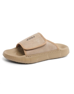 Скользоустойчивые износостойкие амортизирующие шлепанцы мужские оливково-зеленые с серым, цвет Gray Sobb